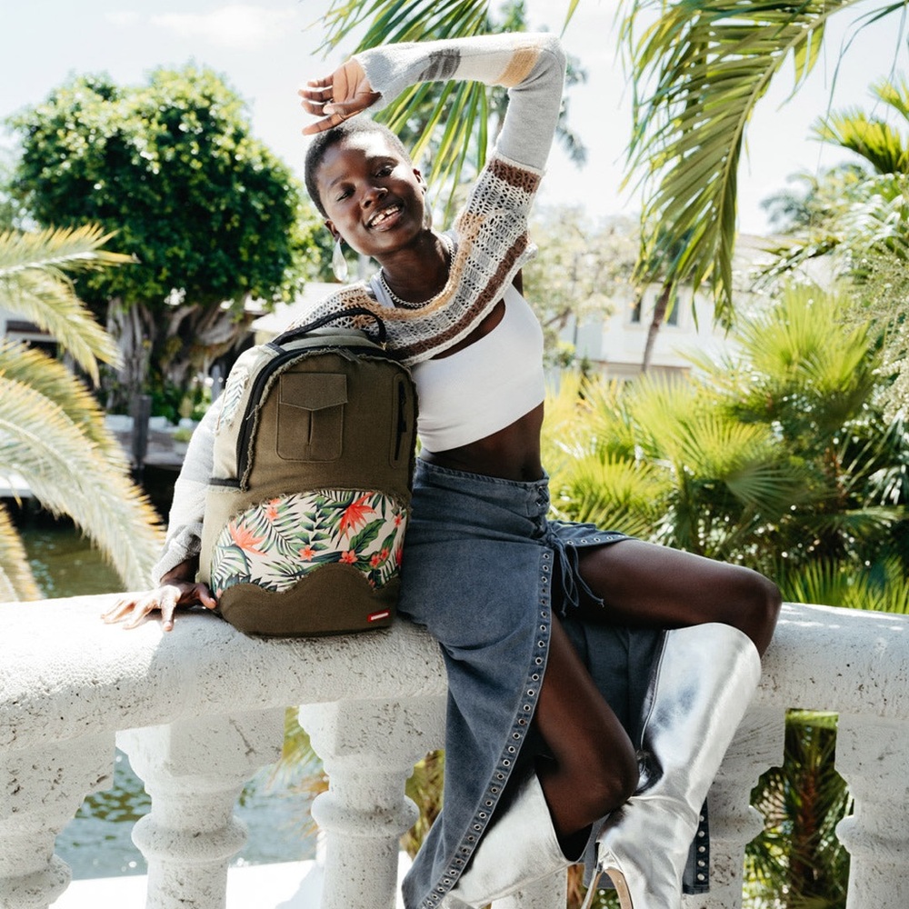 Authentic Sprayground Tropical Mirage Tactical Backpack NWT - Picture 6 of 11